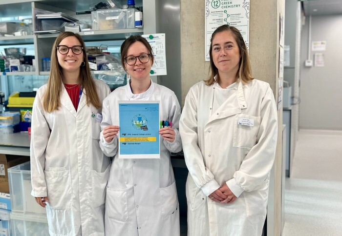 Dr Helena Rapp Wright, Amber Vaughan and Dr Ana Oliete.