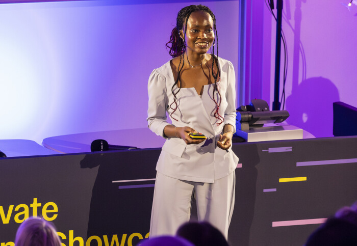 Lu Afolayan, co-founder of WE Innovate 2025 winner Muju Earth