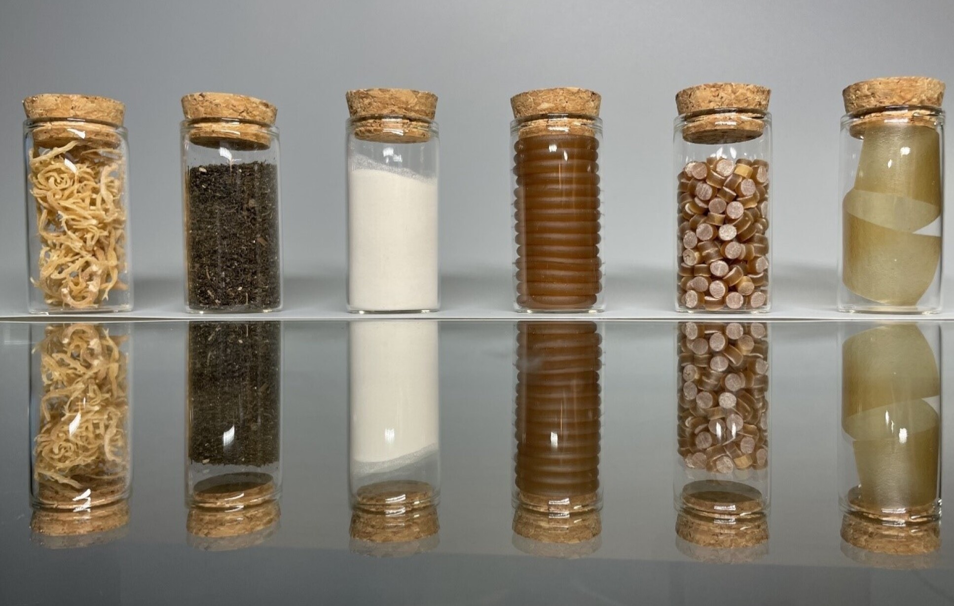 plastic products in jars