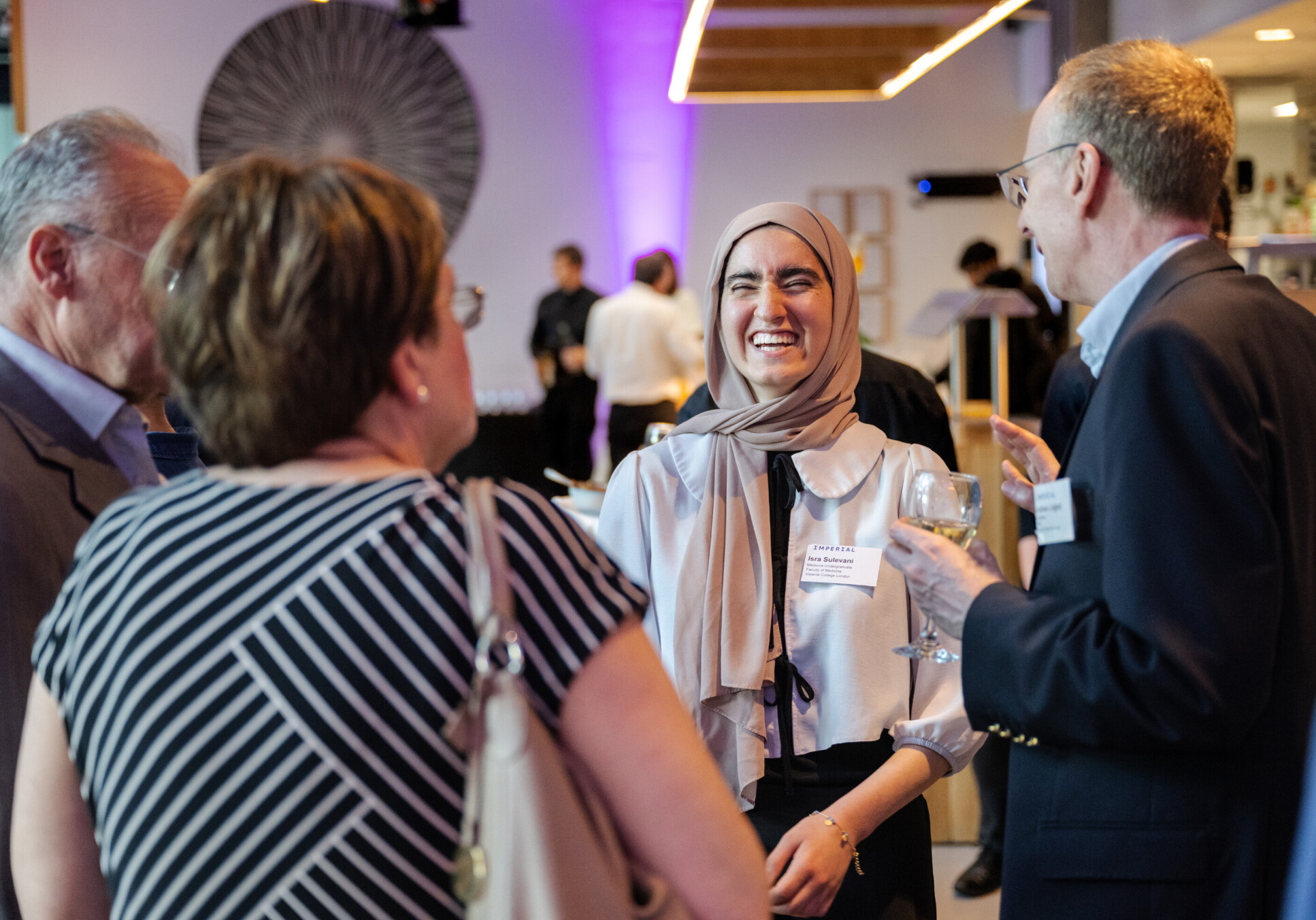 Supporters connected with Imperial's researchers and scholars over the course of the evening.